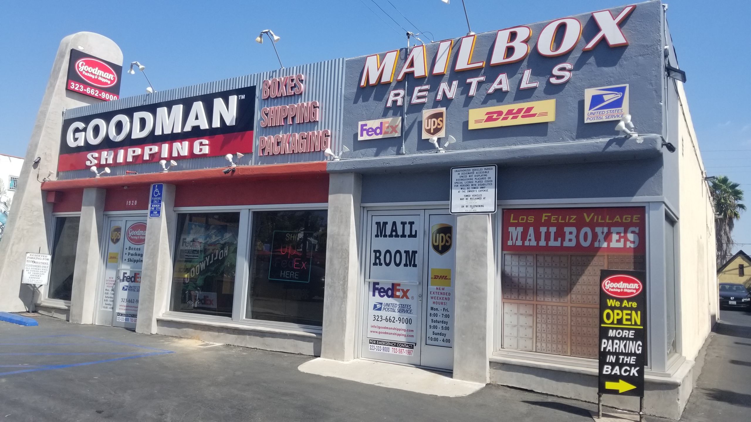 Goodman Packing & Shipping Los Feliz 1920 Hillhurst Ave.